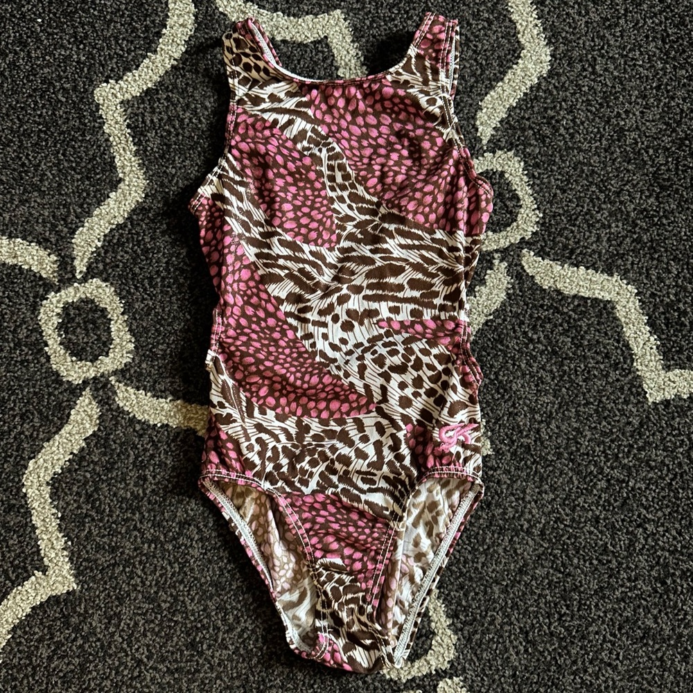 CM GK Animal Print Gymnastics Leotard